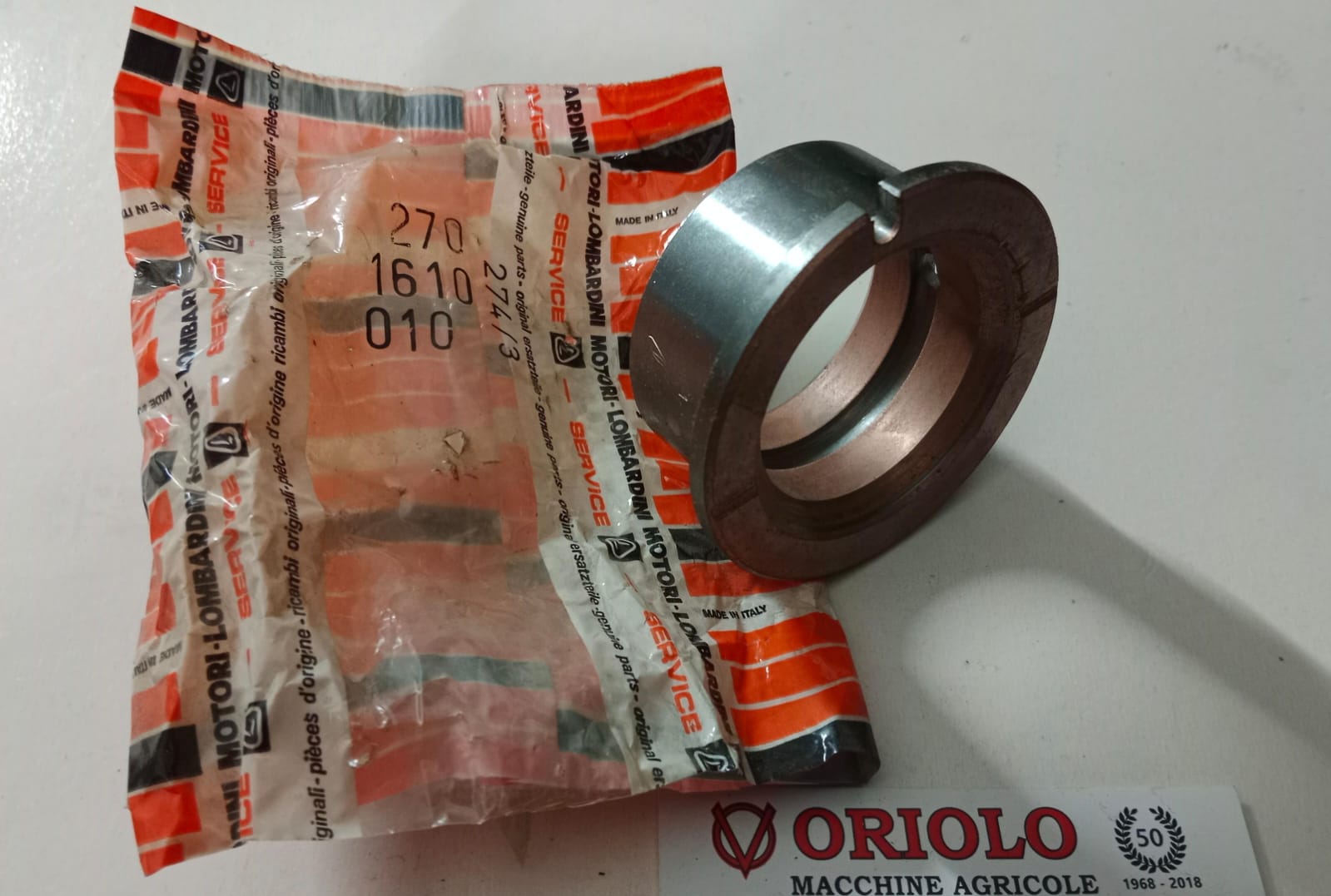 BRONZINA PER MOTORE LOMBARDINI D. INT. 44 mm D. EST.  57 mm SP 30 mm